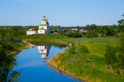 Church of Elijah the Prophet (Ilyi Proroka), Suzdal, Vladimir Oblast, Russia, Stock Photos