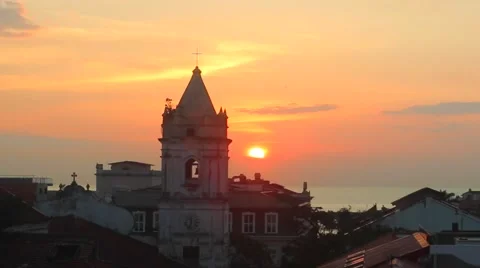 Church in Evening Stock Footage 58671993