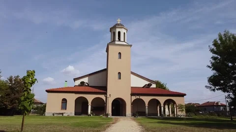 Church facade slide Vídeo Stock 240899768