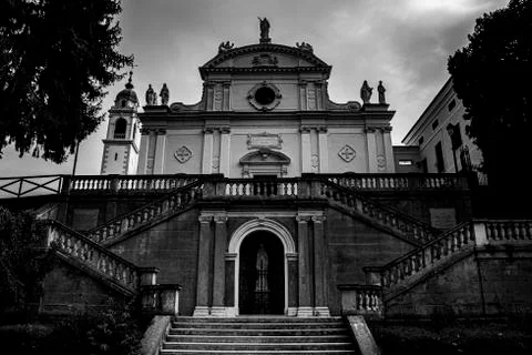 Church facade zero Stock Photos