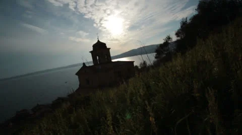 Church Fall (Silhouette) Stock Footage 24102777