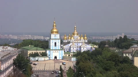 Church Far View Kiev Stock Footage 46161380