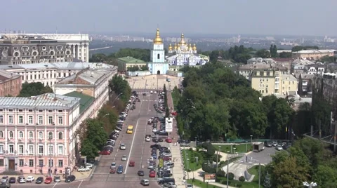 Church Far View Kiev Stock Footage 46161844