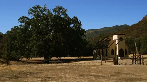 Church in a field Stock-Footage 67638548
