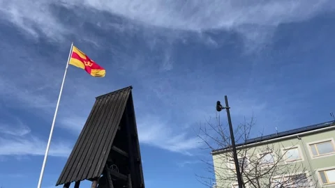 Church flag. Stock Footage 253075030