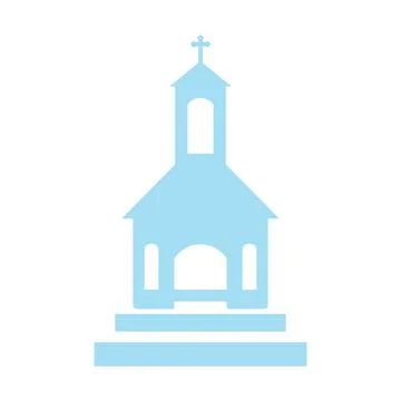 Church Flat Icon Vector Illustration Stock Illustration