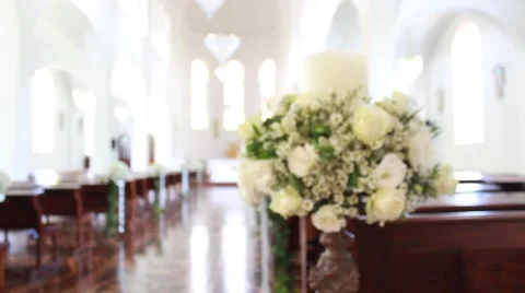 Church flowers Stock Footage 41105374