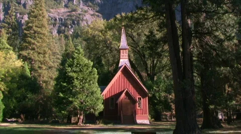Church in Forest Stock Footage 284443