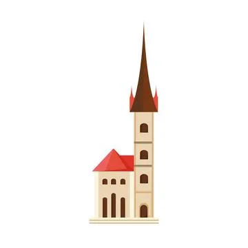 Church fraumunster in zurich Stock Illustration