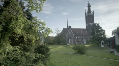 Church Garden Stock Footage 36051835