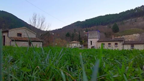 Church of genga, marche Stock Footage 127367638