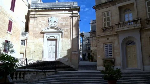Church on the Graves, Malta 스톡 동영상 97388252
