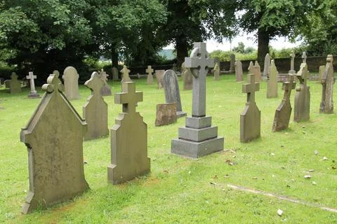 Church Graveyard. Stock Photos
