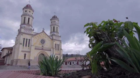 Church in a grey day 스톡 동영상 75165638