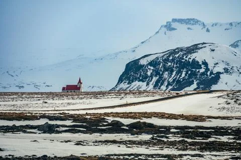 Church in Hellisandur Stock Photos