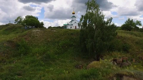 The Church on the hill Stock Footage 69863517
