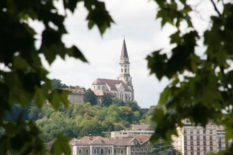 Church on the hill Stock Photos