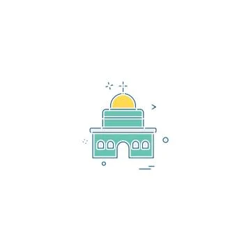 Church icon design vector Stock Illustration