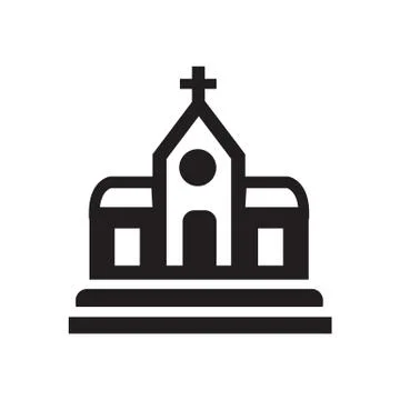 Church icon Stock Illustration