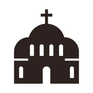 Church icon Stock Illustration