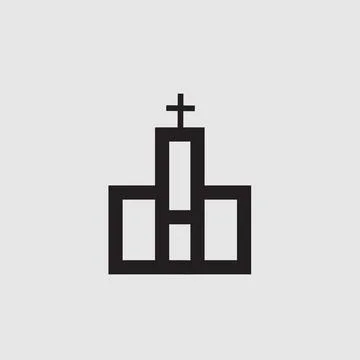 Church icon Stock Illustration