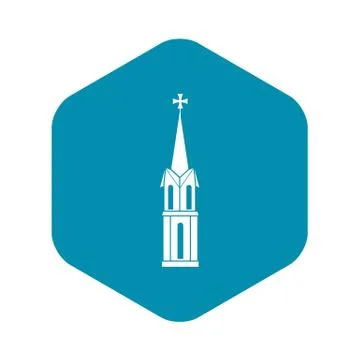 Church icon, simple style 스톡 일러스트