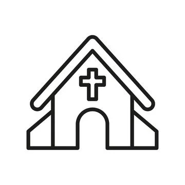Church icon vector design templates simple and modern Stock Illustration