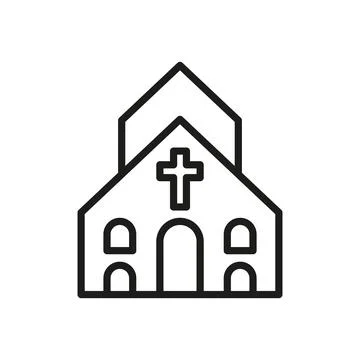 Church icon vector design templates simple and modern Stock Illustration
