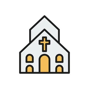 Church icon vector design templates simple and modern Stock Illustration