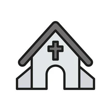 Church icon vector design templates simple and modern Stock Illustration