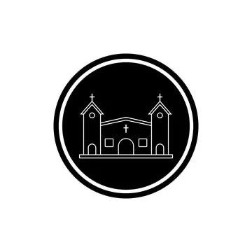 Church icon vector 스톡 일러스트