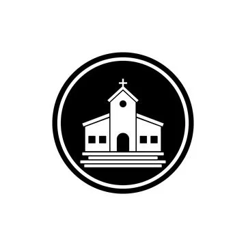Church icon vector 스톡 일러스트