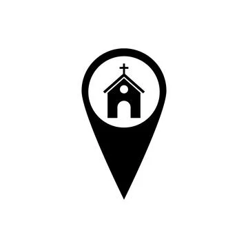 Church icon vector 스톡 일러스트