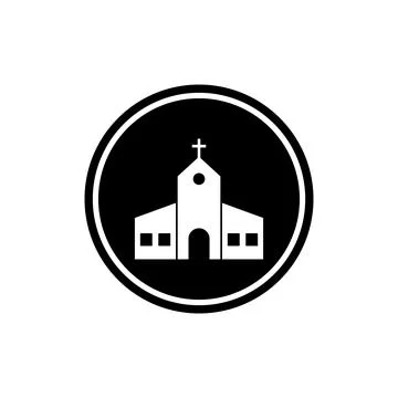 Church icon vector 스톡 일러스트