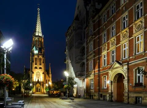 Church of the Immaculate Conception of the Blessed Virgin Mary in Katowice Stock Photos
