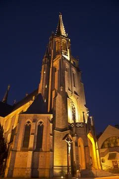 Church of Immaculate Conception of Blessed Virgin Mary in Katowice. Poland Stock Photos