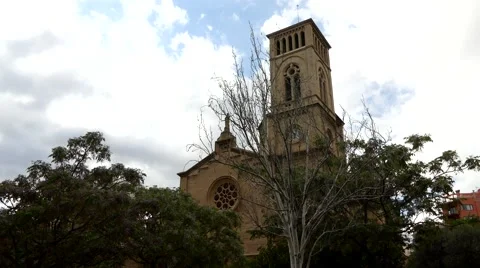 Church of Immaculate Conception, San Magin, Palma Stock Footage