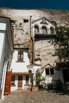Church inside of the cliff Stock Photos