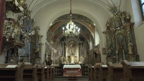 A church from inside Stock Footage 166520573