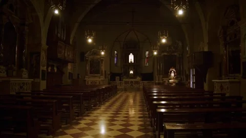 Church inside prayer room Stock-Footage 274035114