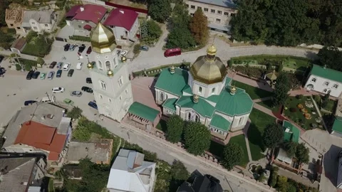 The Church Of The Intercession Of The Blessed Virgin Mary in Chortkiv Stock Footage 132693846
