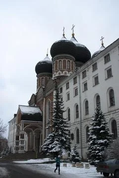 Church of the Intercession of the Blessed Virgin Mary in Moscow, Russia Stock Photos