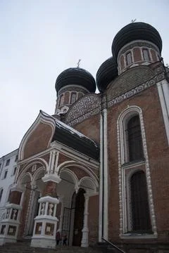 Church of the Intercession of the Blessed Virgin Mary in Moscow, Russia Stock Photos