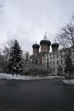 The Church of the Intercession of the Blessed Virgin Mary in Moscow Stock Photos