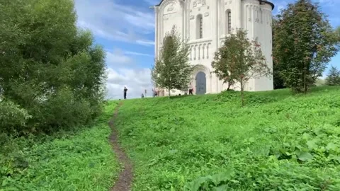 Church of the Intercession on the Nerl 2021 02 Stock Footage 162589162