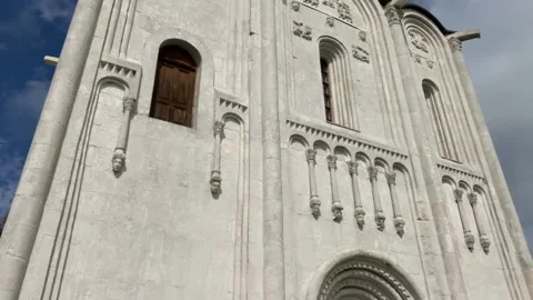 Church of the Intercession on the Nerl 2021 08 Stock Footage 162589179