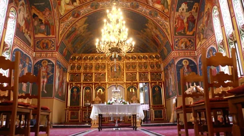Church Interior Stock Footage 34679835