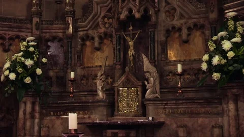 Church Interior Stock Footage 74128755