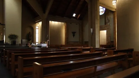 Church interior Video stock 77045506