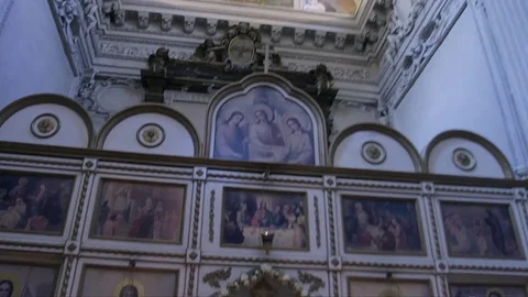 The Church interior Stock Footage 79386809